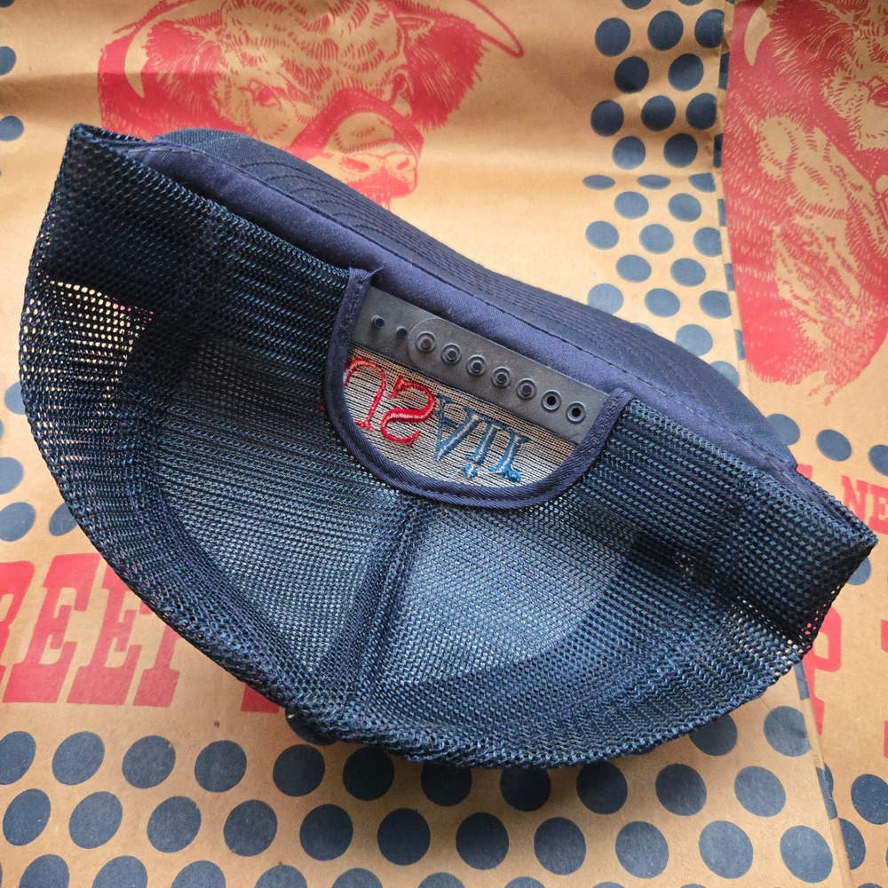VTG Swingster USAir Airline Hat Navy Blue Aviation OSFA Mesh Back Snapback USA - Picture 7 of 7